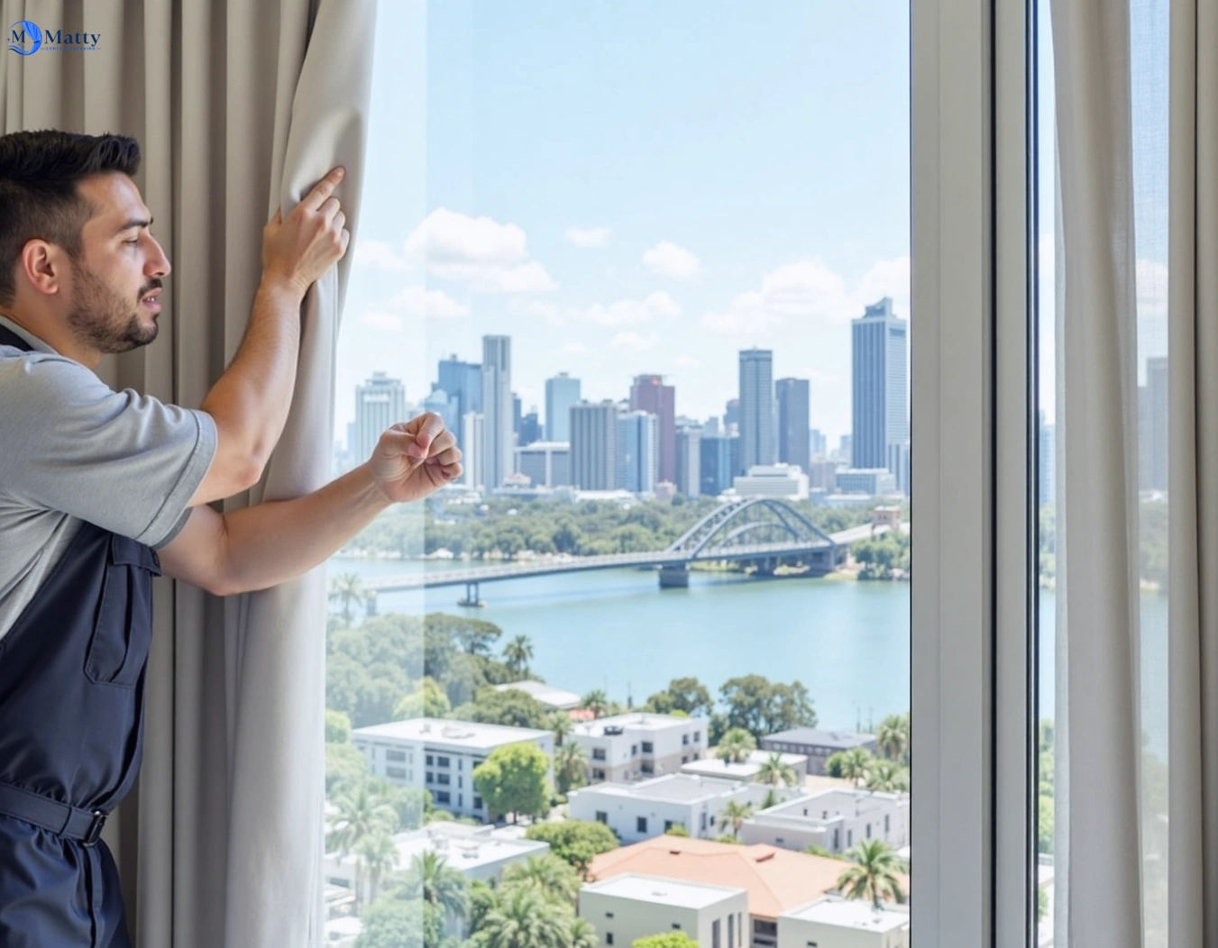 Professional curtain steam cleaning service prestons-nsw QLD by Matty Curtain Cleaning